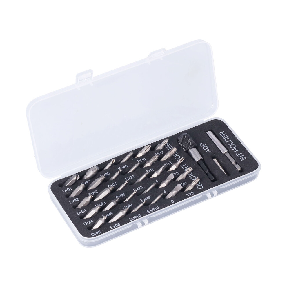 33Pcs Damaged Screw Extractor Stripped Broken Bolt Remover Tool All Purpose Hss Hardware 7891322224143