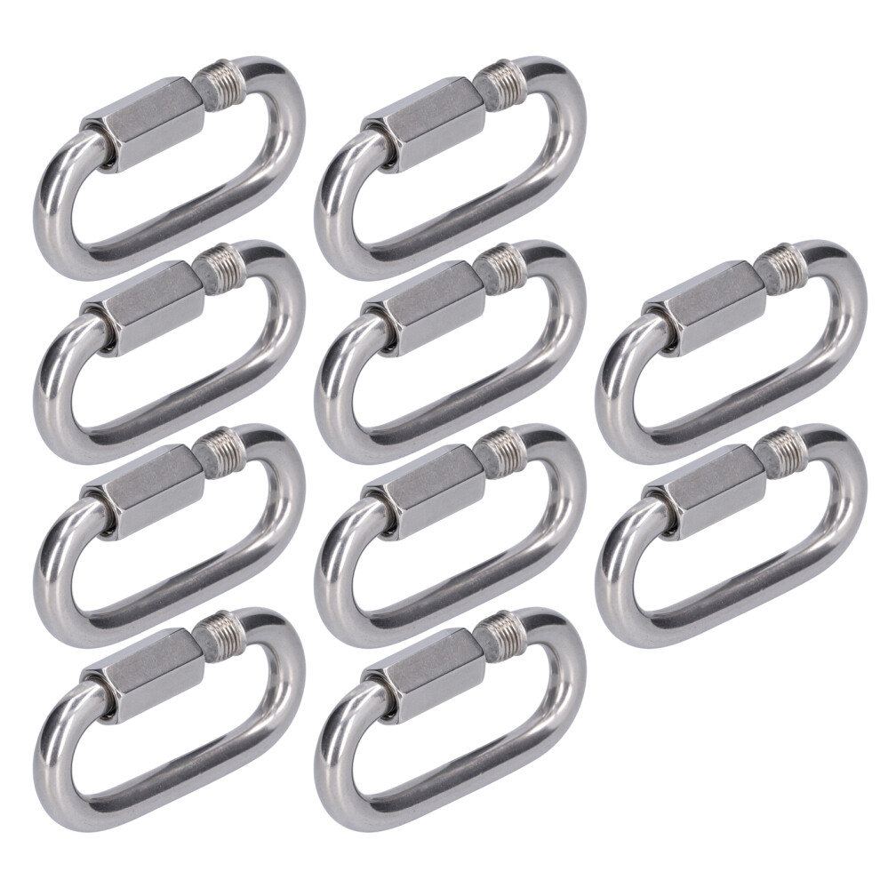 10Pcs Quick Link Connector Strong Durable Easy Install Small Size Chain Connectorm3.5 9351322224263