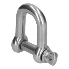 Gancio a D M10 500 kg acciaio inox 304 10 pezzi