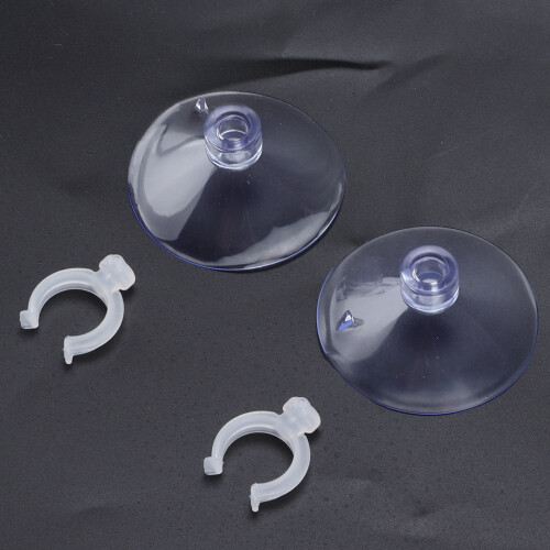 Ventosa con clip da 16-22 mm per acquario in plastica 2