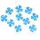 XR-147 10 pezzi 60mm 4-lame eliche per barca blu 2mm 1