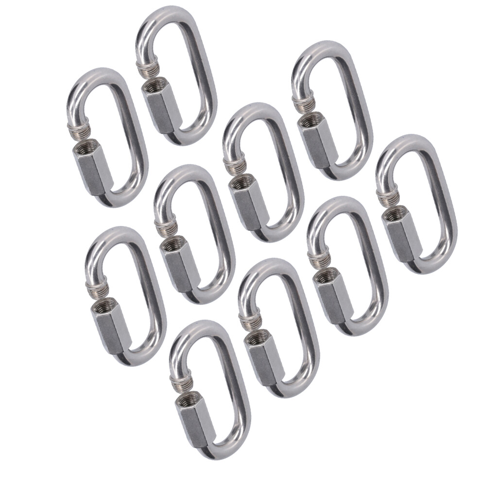 10Pcs Quick Link Connector Strong Durable Easy Install Small Size Chain Connectorm8 8721322224289