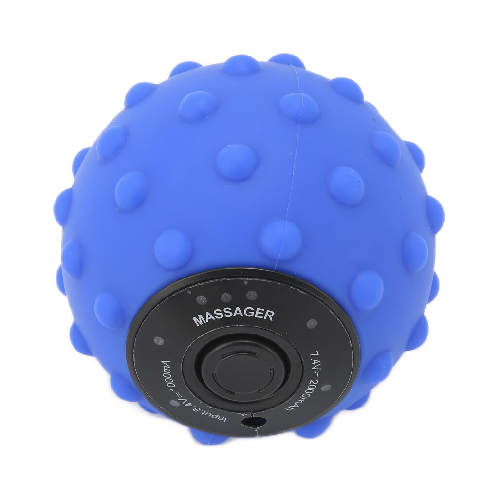 Vibrating Massage Ball 4 Speed Relieving Muscle Mini Electric Fitness Ball 100â240VUK Plug