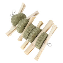 Jouets molaires pour lapins - Bâtons de bambou biologiques