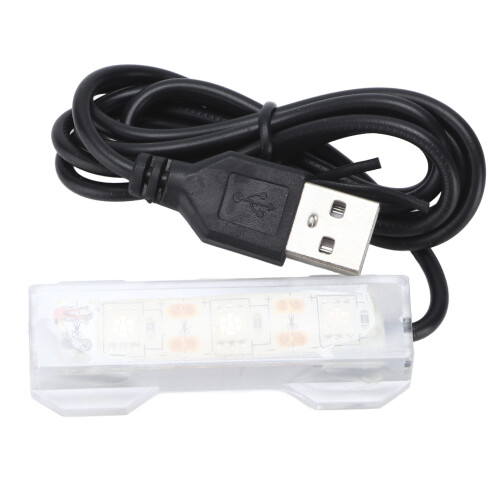 Éclairage d'aquarium à charge USB couleur verte 6x2.2cm 1
