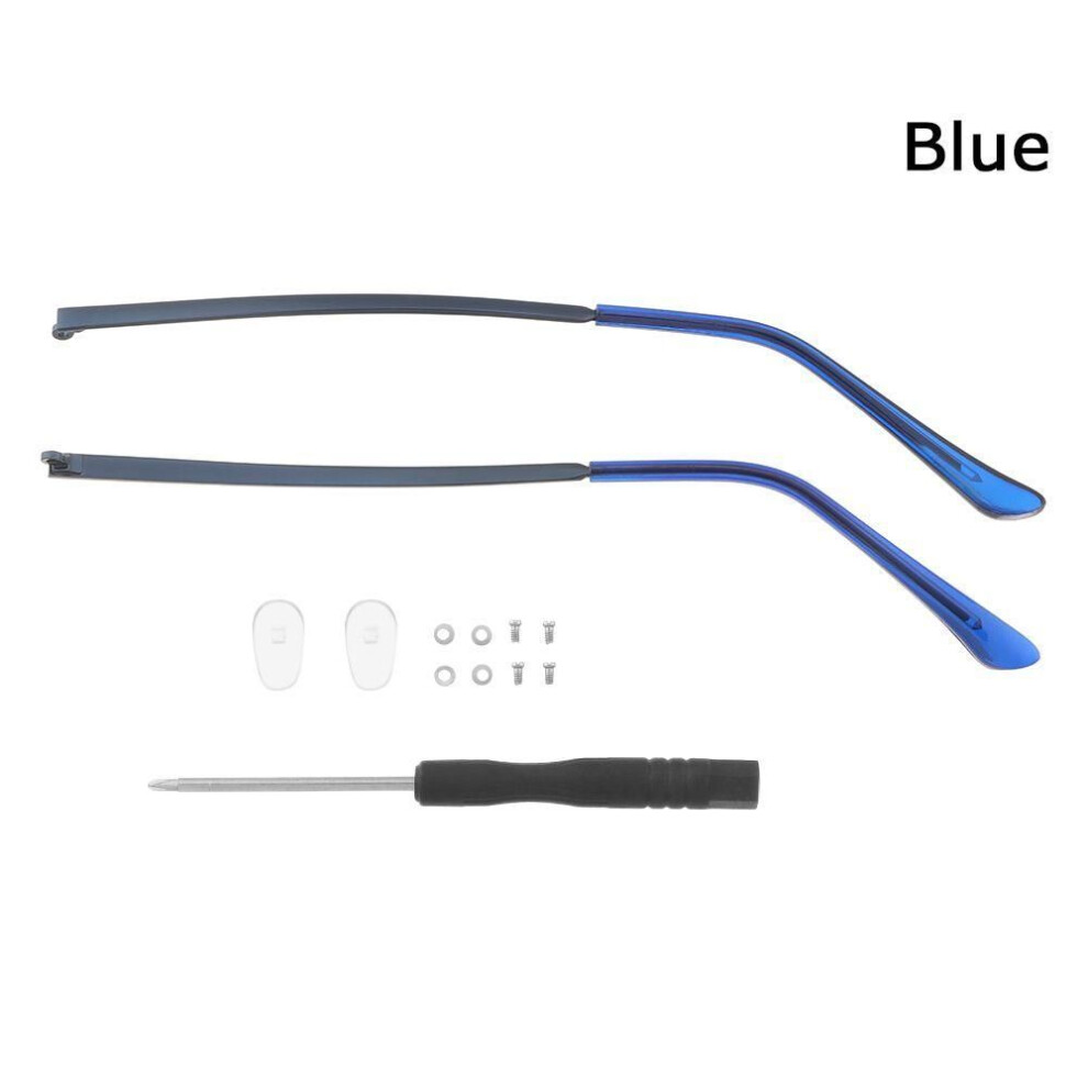 (blue) Universal Eyeglasses Anti-slip Glasses Arm Replacement Leg Eyewear Accessories Spectacle Frame