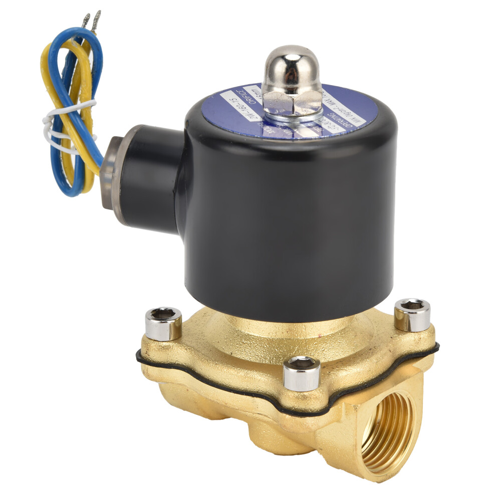 2Wâ160Â15 G1/2 In Solenoid Valve Brass Normally Closed Electric Solenoid Valve For Water Air Gasac24v 7891322228387