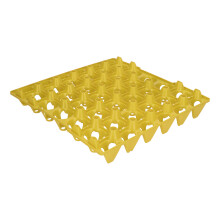 Farm & Home Conservazione delle Uova, set da 5 pezzi, vassoi in plastica per uova da 30 vani, colore giallo