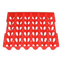Vassoio in plastica per uova 30 celle supporto per vaschette di uova per uso agricolo e domestico Rosso