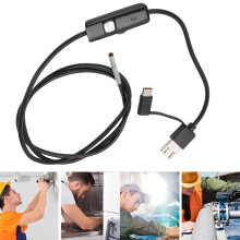 AN100-3.9 3,9 mm endoscope noir 1 m boroscope USB-C