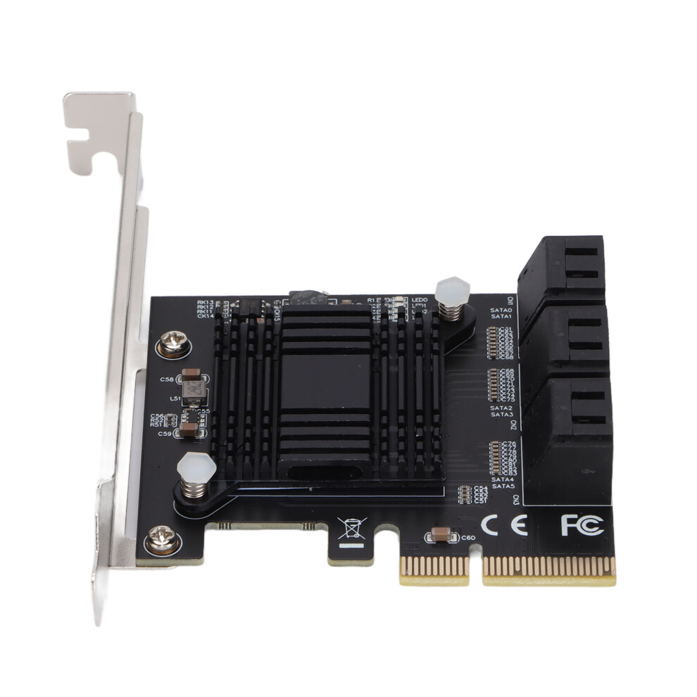 Sata Expansion Card Lightweight Portable Asm Chip 5 Connection Terminals Pcb Expansion Card 9401322230280