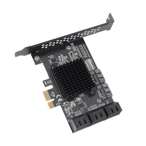 Scheda SATA PCIe 1x PCI-E, 8x SATA3.0, Windows 10