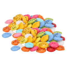 Boutons en résine de coccinelle - 100 pièces - Couleur vive