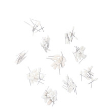 100 pièces de têtes de polissage en feutre de laine, 3 mm, argenté