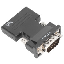 Convertitore HDMI a VGA Nero ABS Audio da 3,5 mm V1.4