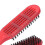 Spazzola rossa per capelli a setole doppie, antistatica 9