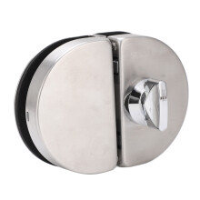 Serrure pour porte en verre 97x65mm type séparé 10-12mm brossé