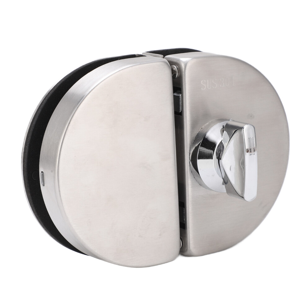 Glass Door Lock 97X65mm Split Type Brushed Polished Surface Replacement For 10Â12Mm Thickness 4601322236847