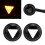 Cache-lentille de clignotant ABS pour T120/T100 Noir 14