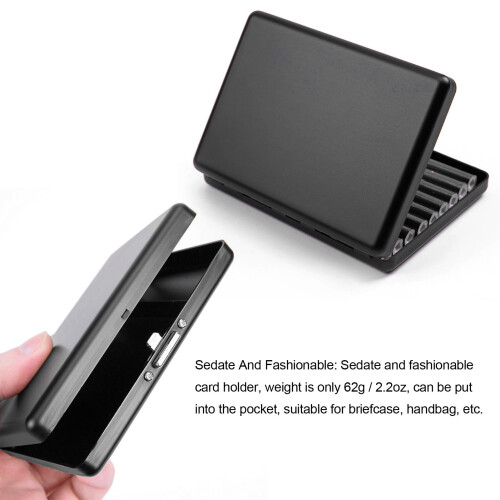 Boîte en aluminium Card Black à double utilisation 10,5  8  1,7 cm 2