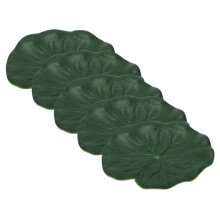 5 pièces de feuilles de lotus EVA flottantes pour décoration d'aquarium