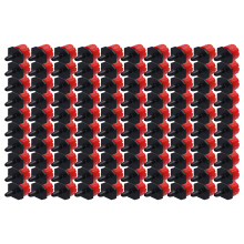 100 pezzi di emettitori di gocciolamento a 8-fori 0-70L/H rosso 4mm