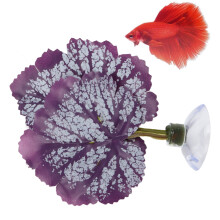 Hamac en plastique pour Betta avec ventouse – décor d'aquarium en forme de feuille