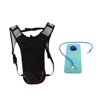 Sac d'hydratation 2 L rouge, 43x22,5 cm/16,9x8,9 po, paille