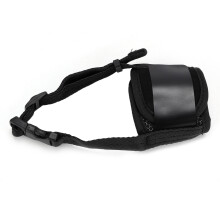 Museruola per cane nera regolabile vestibilità confortevole anti morso & mangiare facile da indossare