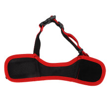 Museruola per cani XXL rossa, regolabile, facile da indossare, comfort e igiene, anti morso e ingestione