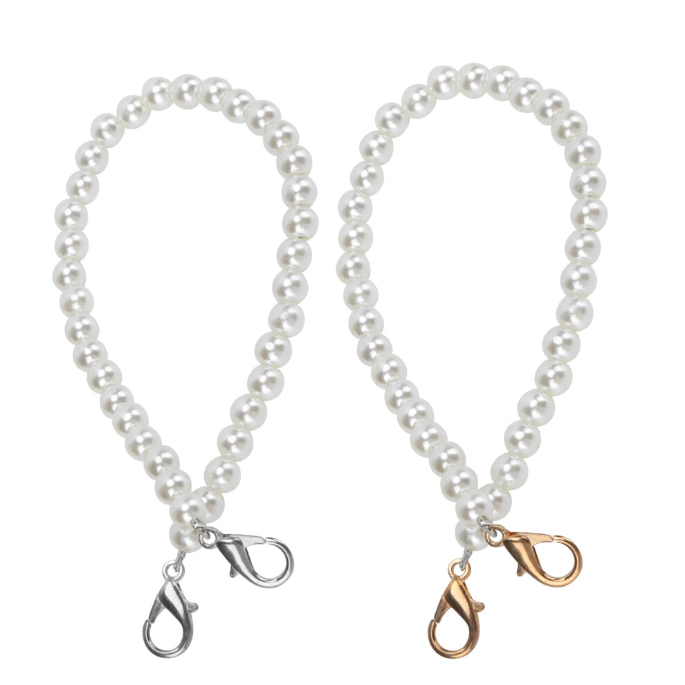 2Pcs Bag Strap Replaceable Practical Purse Chain Accessories For Mobile Phones Jewelry30 Cm Silver/Golden 9361322241634