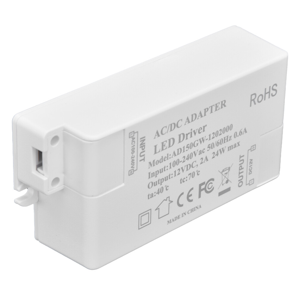 Dc12v 24W 2A Led Driver Constant Voltage Multifunctional Diy Led Light Transformer Ac 100Â240V 9421322243073