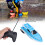Bateau télécommandé bleu 2,4 GHz 26x7x9 cm, 3 piles AA 11