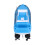 Bateau télécommandé bleu 2,4 GHz 26x7x9 cm, 3 piles AA 3