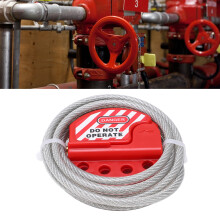Kit de consignation de sécurité avec 4 câbles à œil résistants à haute température pour équipements électriques
