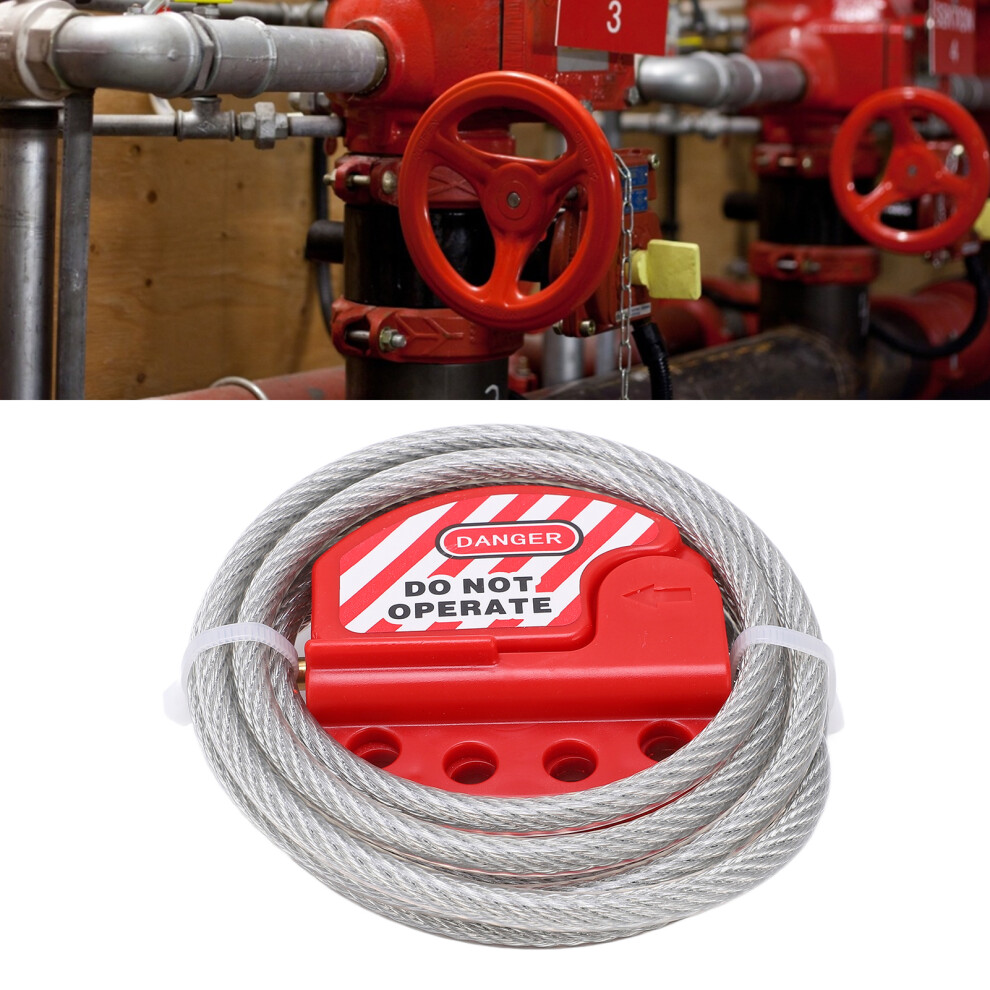 Cable Lock Four Keyhole Cables High Temperature Resistance High Security Lockout Tagout Kit 5021322245752