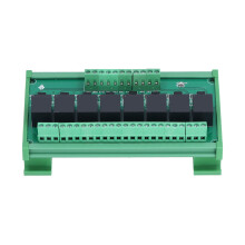 Module relais à 8 canaux 10 A, 5 V/12 V/24 V, PCB verte