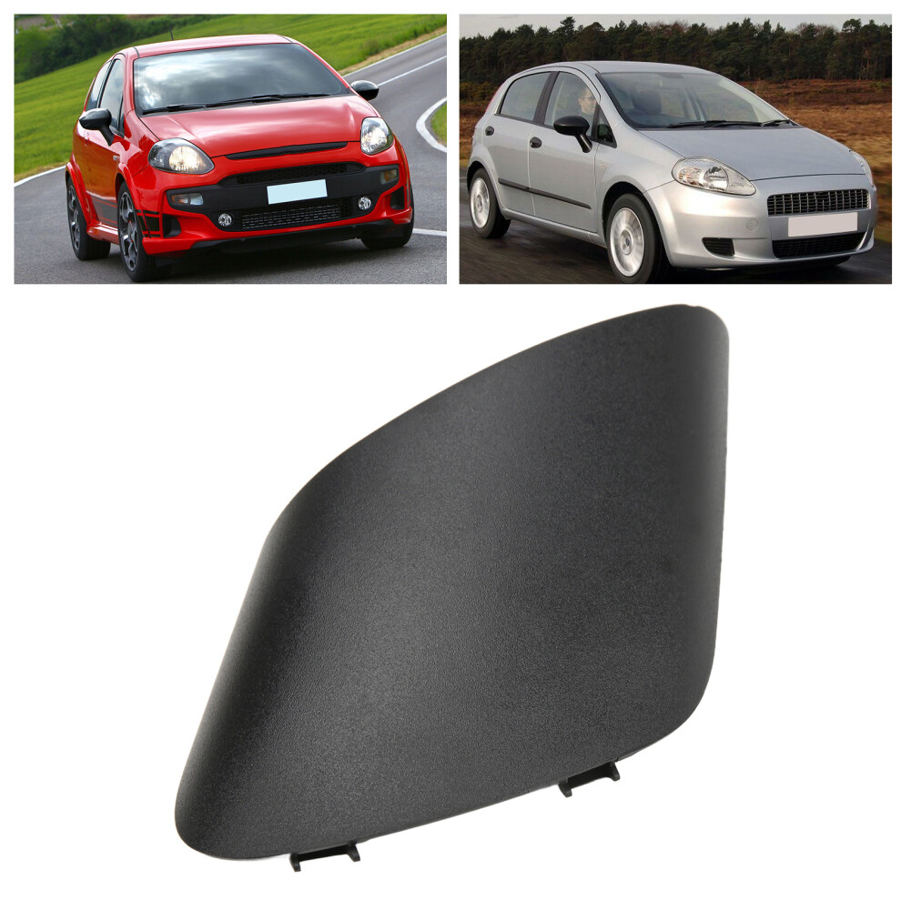 Car Rearview Mirror Cover 735539385 Replacement For Fiat Grande Punto 2005Â2012Left Black 8121322247361