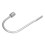 2 pezzi fermatenda a gancio a U 169,31,6 cm argento 12