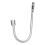 2 pezzi fermatenda a gancio a U 169,31,6 cm argento 11