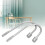 2 pezzi fermatenda a gancio a U 169,31,6 cm argento 14