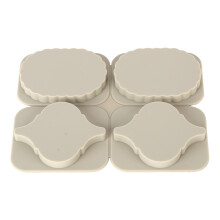 Stampo in silicone a forma di cuore pesca 109-135 g per pendente da auto.