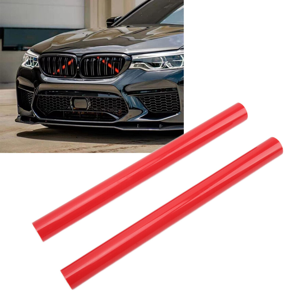 2Pcs Car Grill Stripe Trim Pvc Rustproof Decorative Replacement For X3 Series 2011Â2018Red 4621322248374