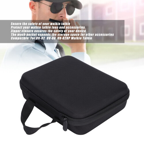 Borsa per Walkie Talkie UV-82 UV-8d UV-82HP, nera 2
