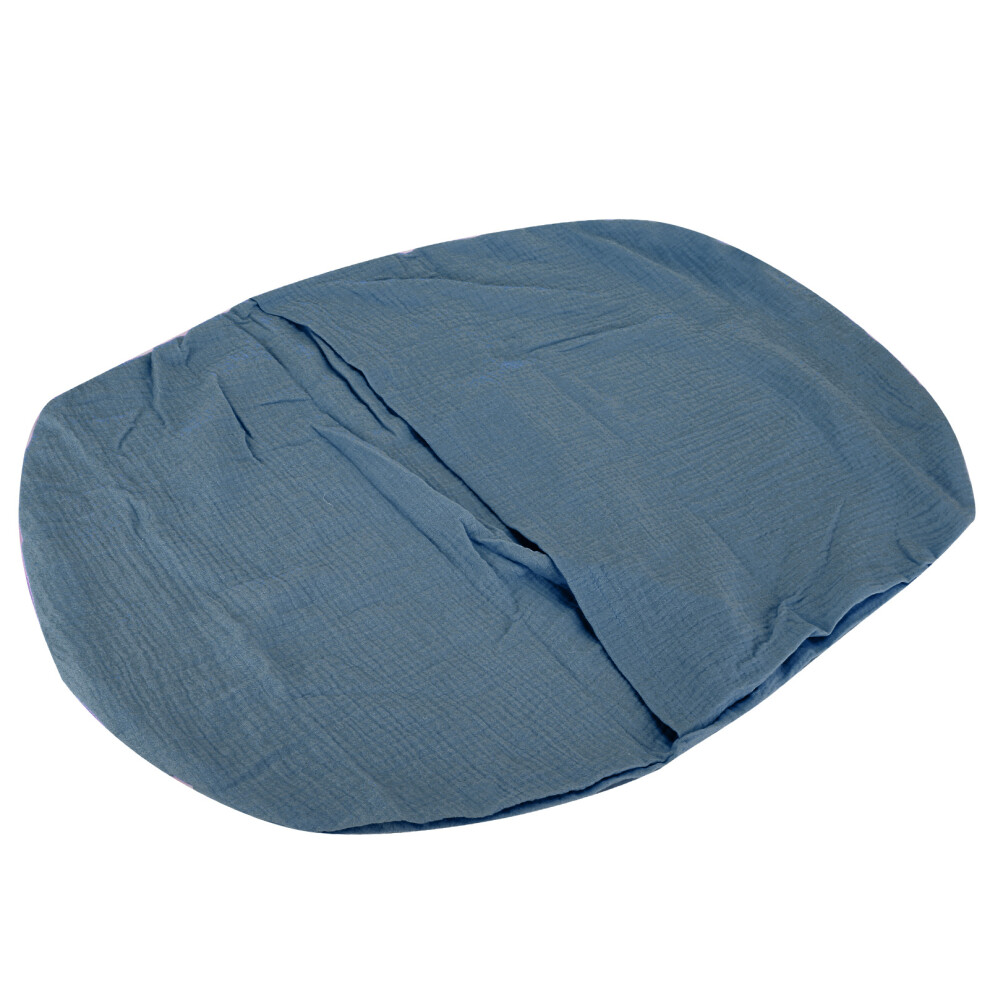 Newborn Lounger Cover Breathable Travel Portable Infant Lounger Removable Slipcoverdenim Blue