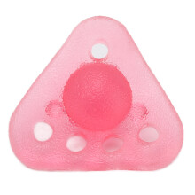 Étirueur de doigts rose TPR boule triangulaire 12cm/5cm