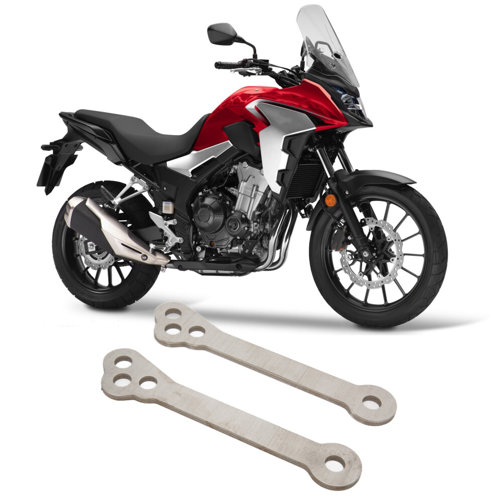 2Pcs Motorcycle Rear Lowering Links Kit Stainless Steel Replacement For Cb500x Cb400x 2019Â2021 Silver 9351322250026
