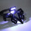 Nero supporto per targa con 3 LED GSX-S750 2017-21 4