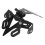 Nero supporto per targa con 3 LED GSX-S750 2017-21 15
