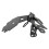 Nero supporto per targa con 3 LED GSX-S750 2017-21 6